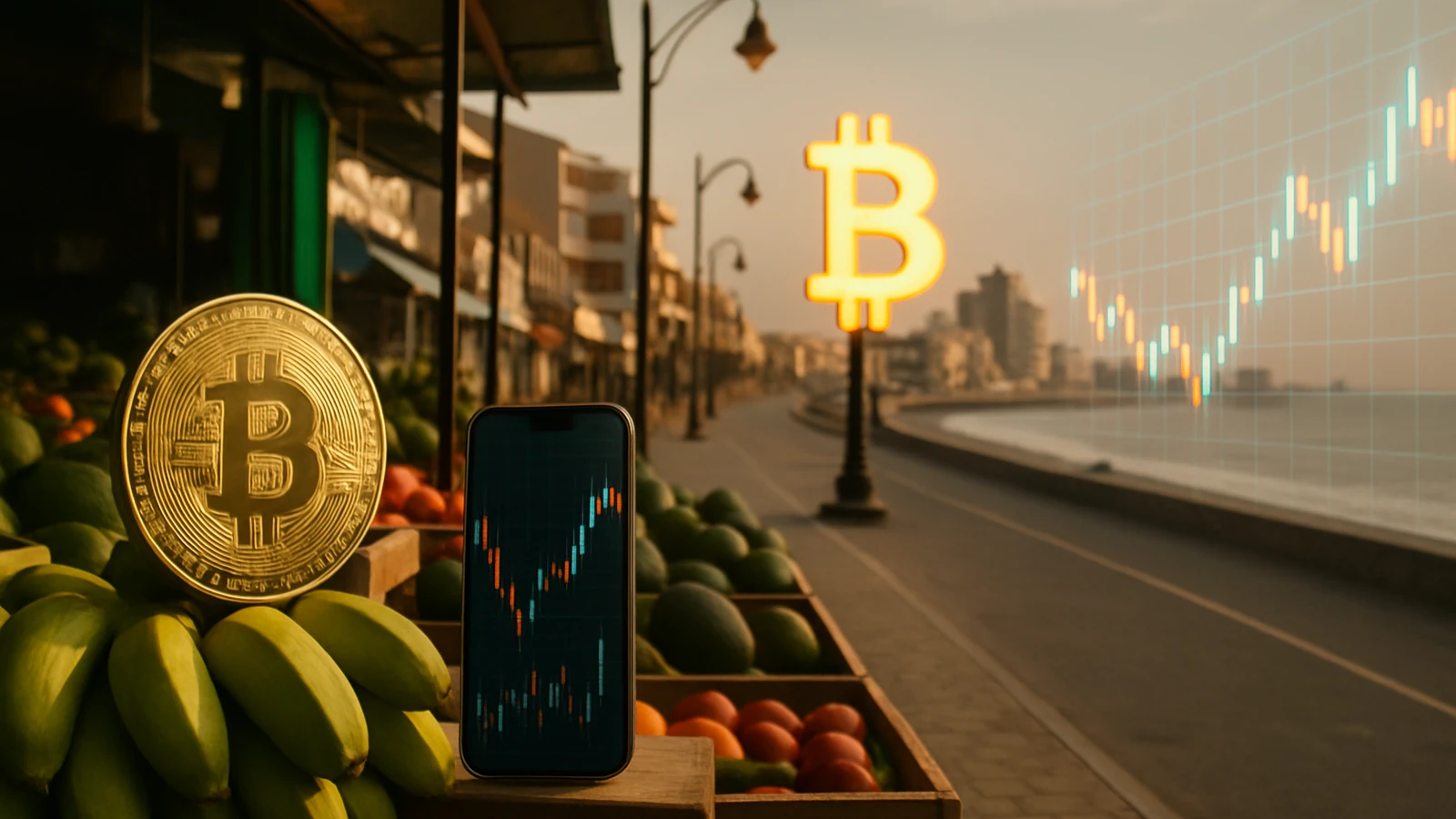 5 Imágenes que prueban cómo bitcoin está cambiando las calles de Huanchaco, Perú