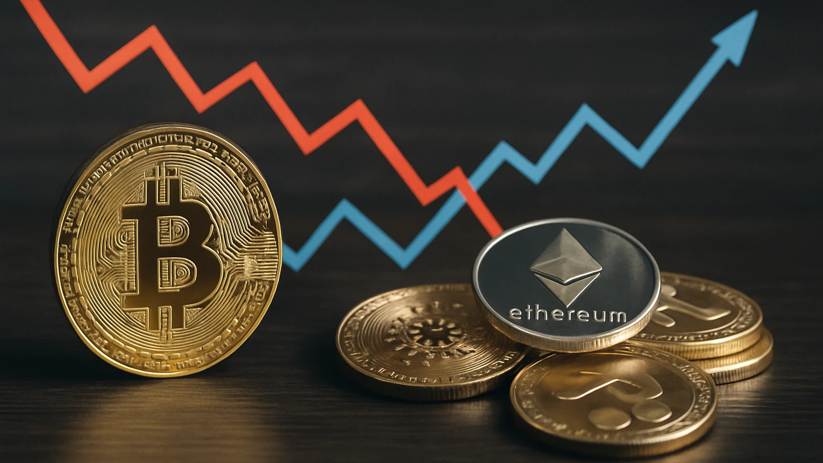 Bitcoin se estanca mientras altcoins caen y ethereum gana terreno en dominio