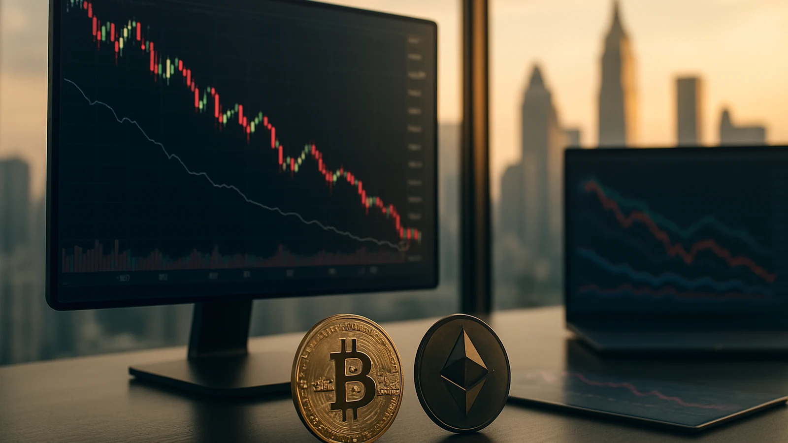Bitcoin y Ethereum flaquean: la Fed aprieta y los traders contienen la respiración