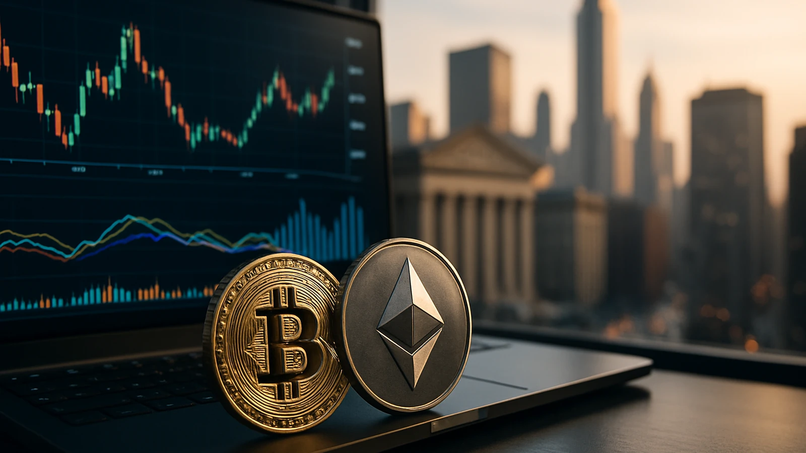 Bitcoin y Ethereum se despegan de Wall Street justo antes de la movida de la Fed — ¿libres o solos?