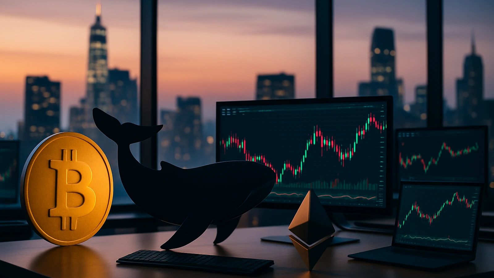 ¿Cómo las ballenas están negociando Bitcoin y Ethereum? La gran desconexión