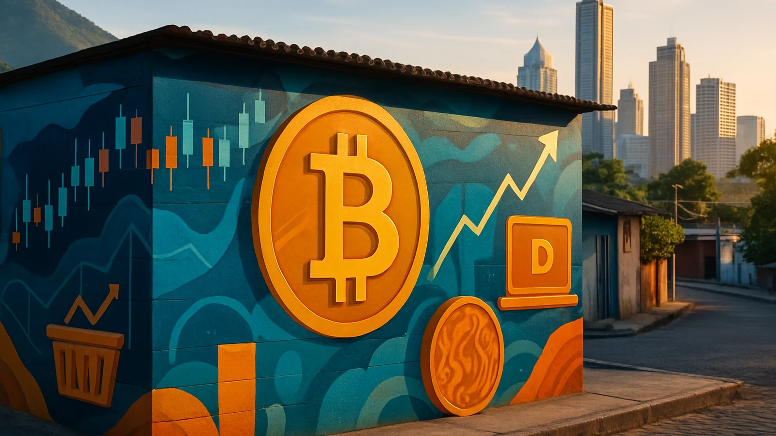 Cuando las paredes hablan bitcoin: El museo al aire libre que nació en El Salvador