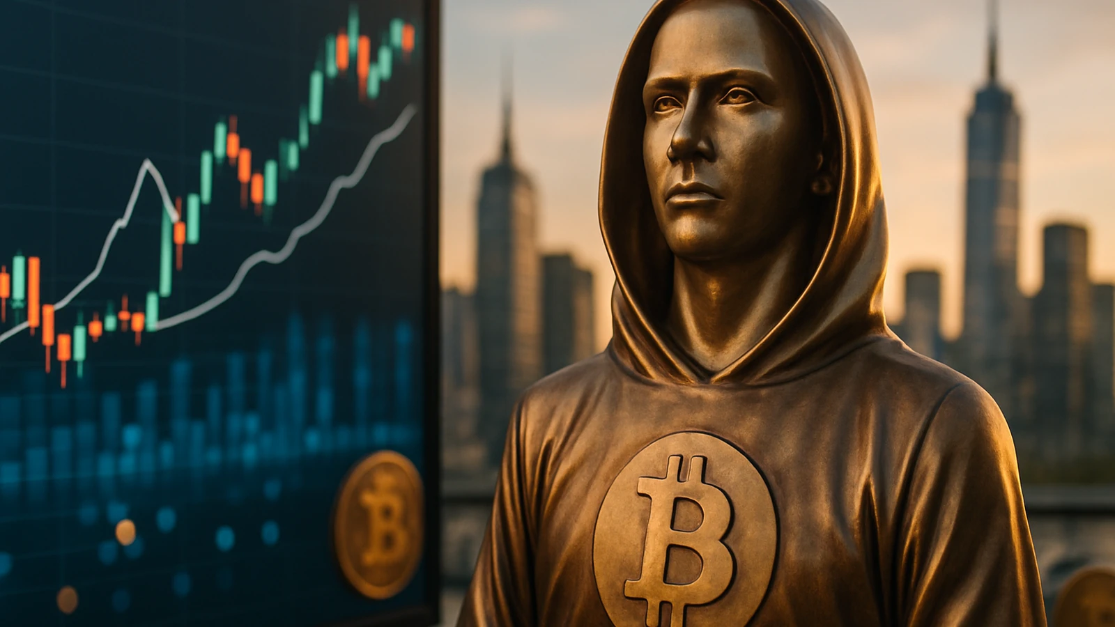 Cuarta estatua de Nakamoto emerge: Satoshi Gallery lanza plan para 21 tributos y enciende la cultura cripto