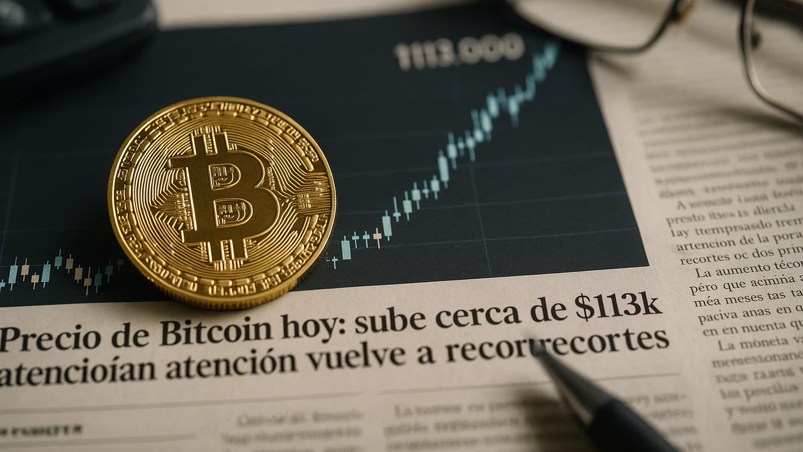 Precio de bitcoin hoy: sube cerca de $113k mientras atención vuelve a recortes de la fed