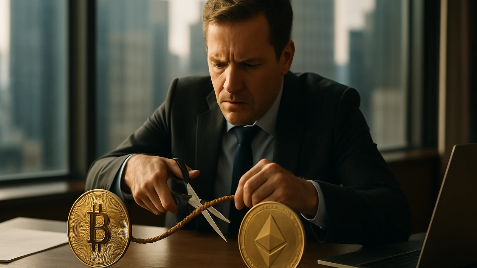 Se cortan las compras institucionales de bitcoin y ether